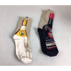 Wheelhouse Designs Bar Liquor Socks Set of 2 Womens Small NEW
